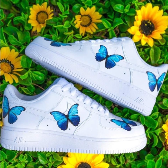 custom butterfly sneakers